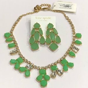 NWT Kate Spade Secret Garden Necklace Earrings Set